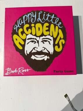 Bob Ross  Party Game Big G Creative Bob Ross: Happy Little Accidents